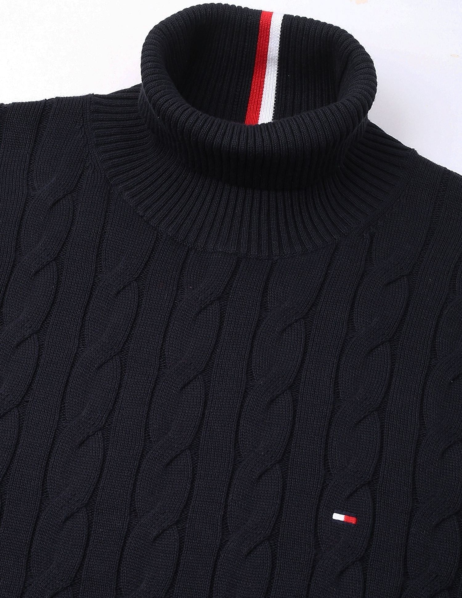Tommy Hilfiger Cable-Knit Regular-Fit Cotton Sweater