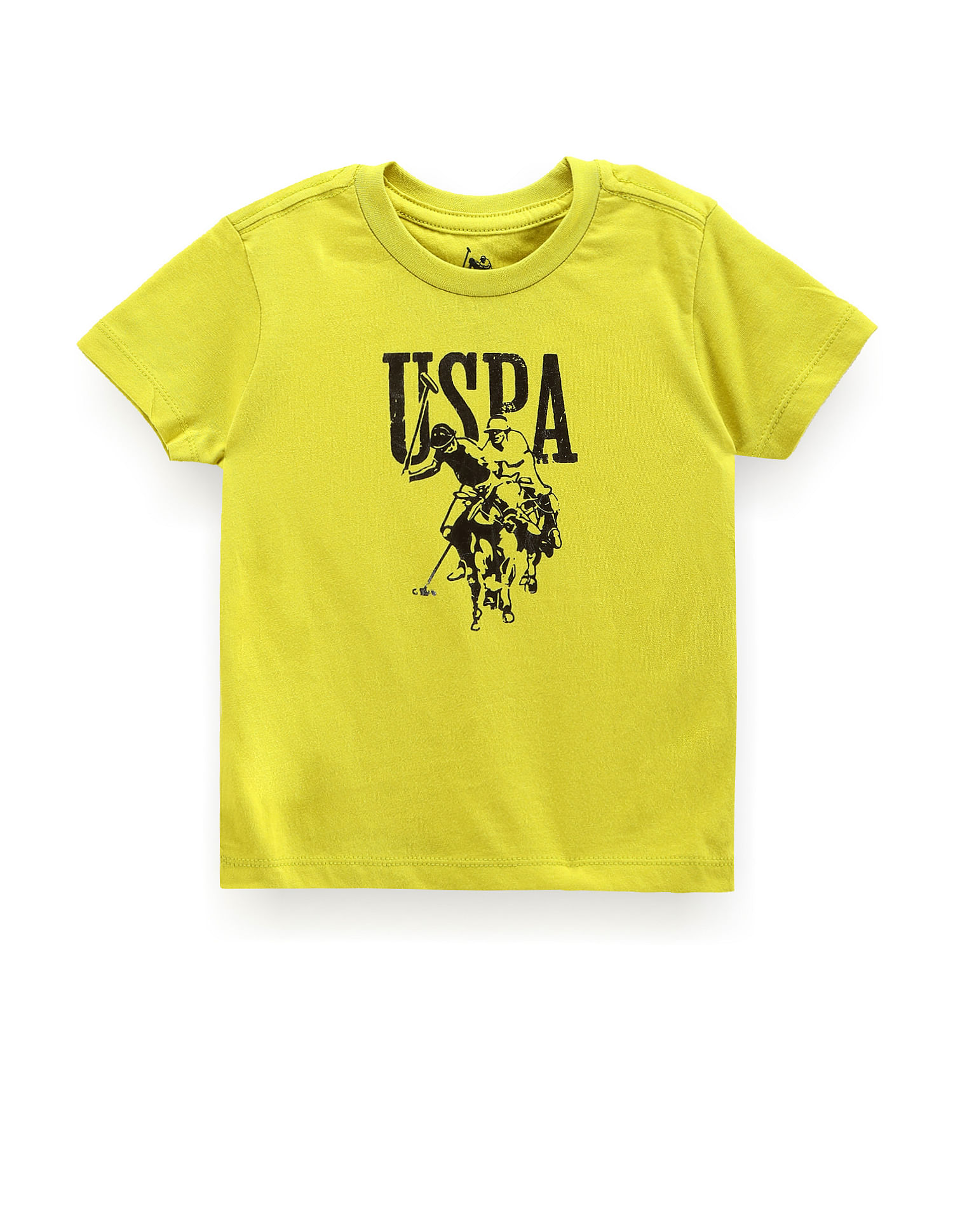 U.S. Polo Assn. Kids Boys Cotton Brand Print T-Shirt