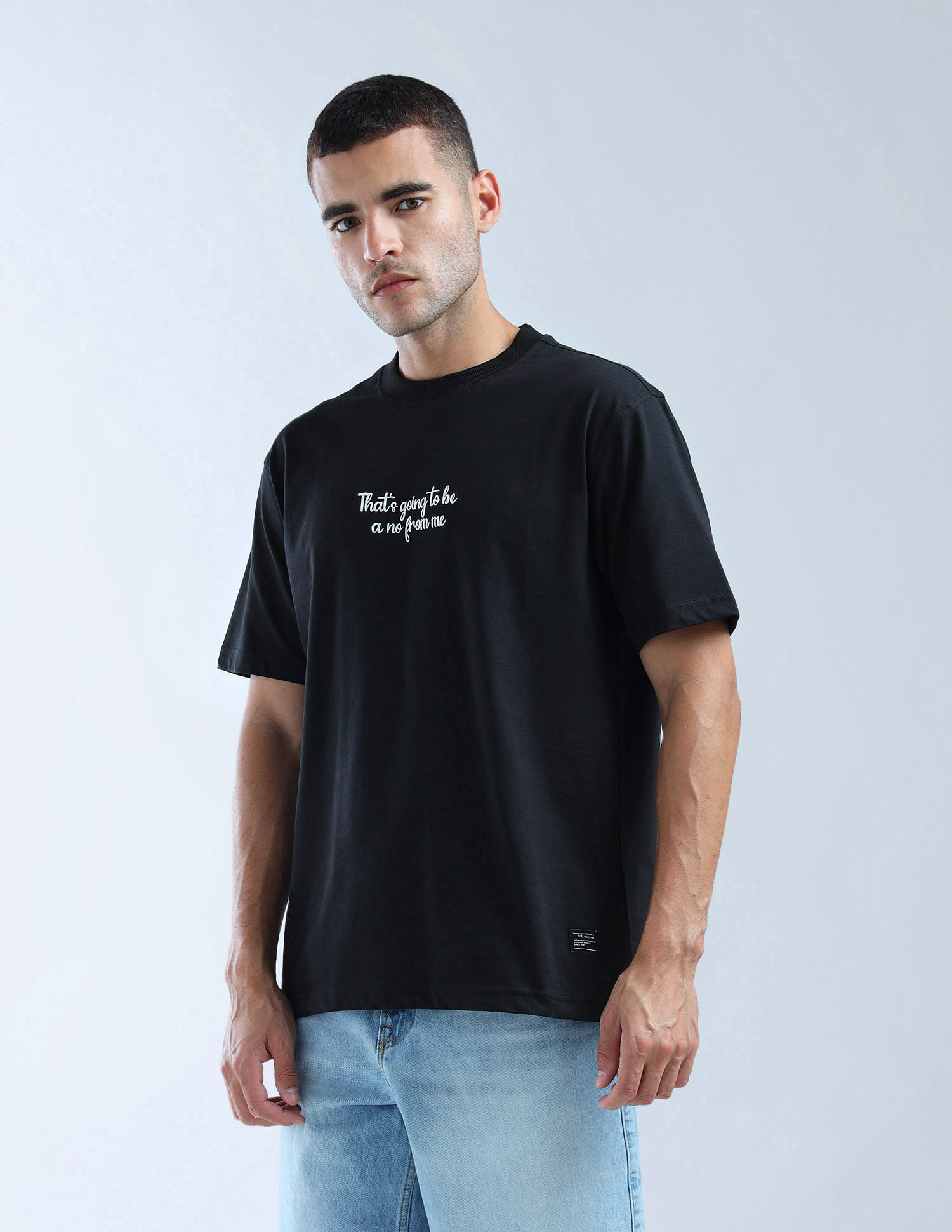 Flying Machine Typographic Printed Essentials T-Shirt