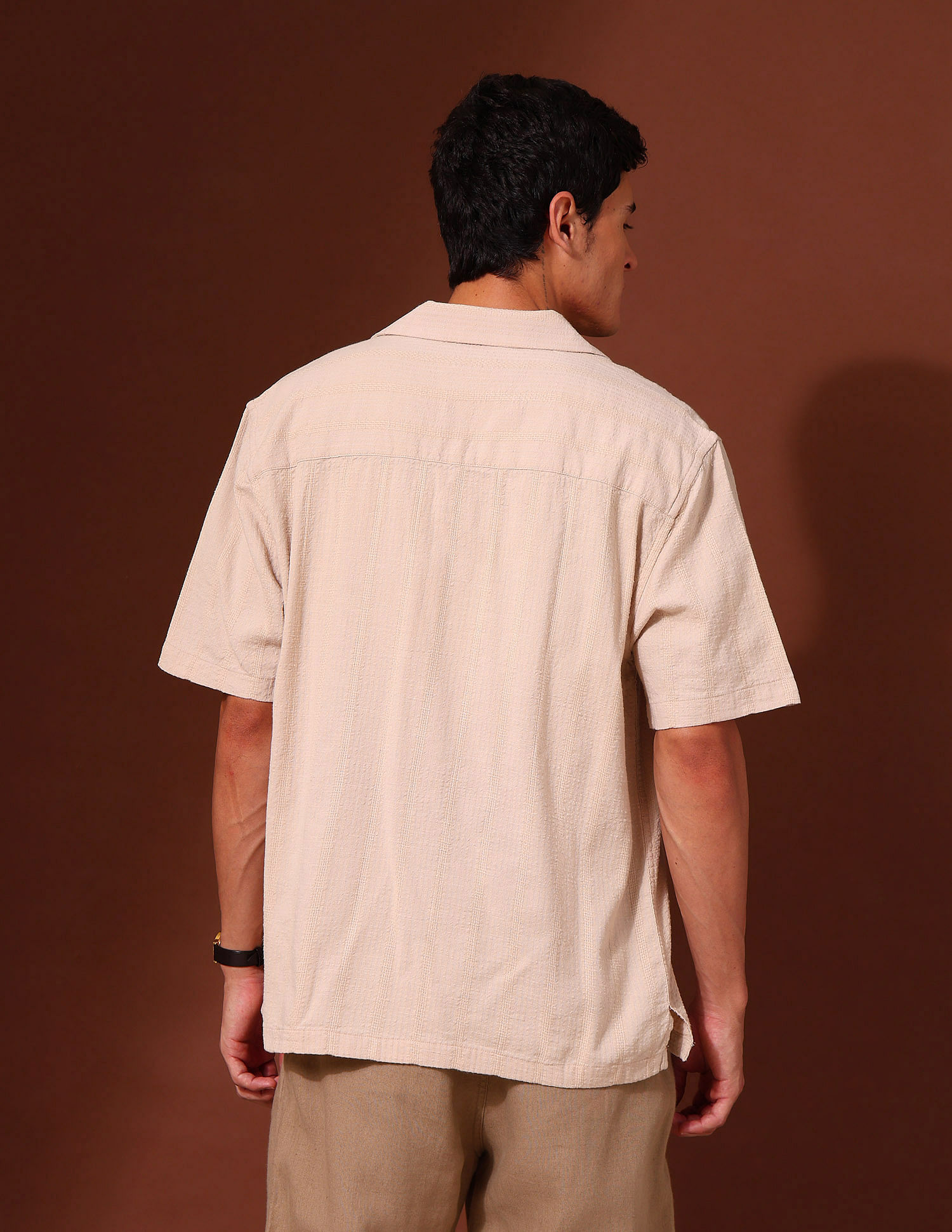 U.S. Polo Assn. Textured Pure Cotton Shirt