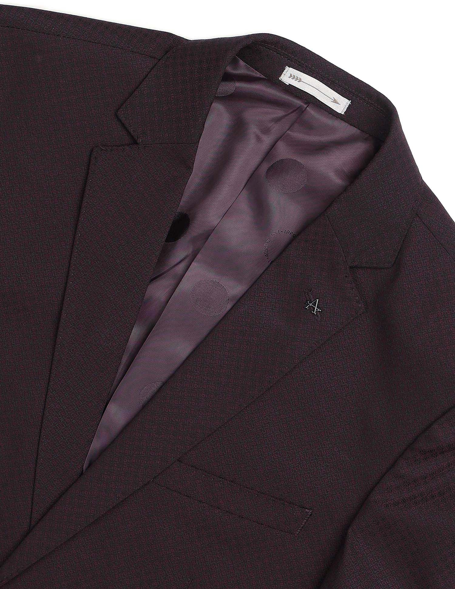 Arrow Self Design Dobby Two Piece Suit