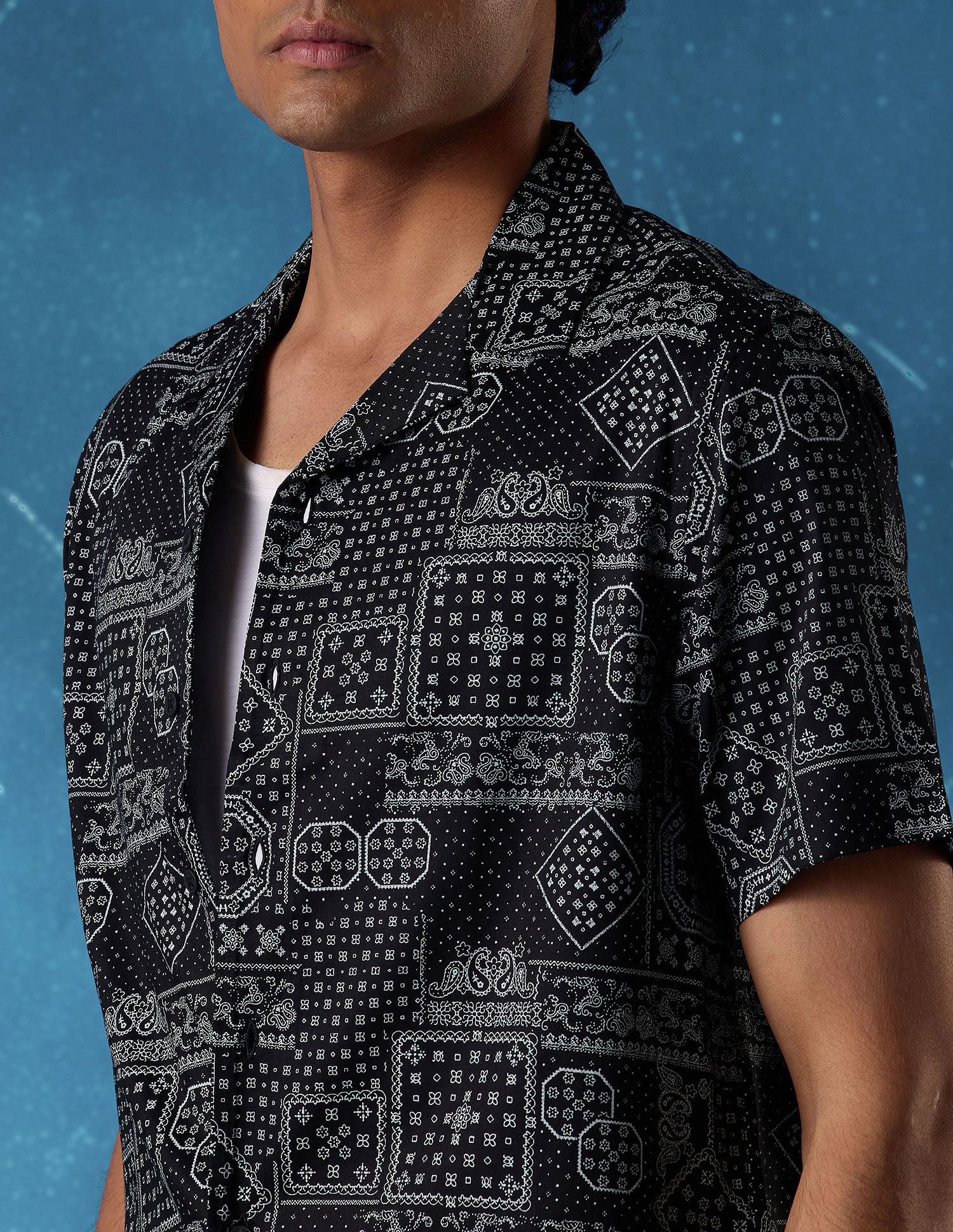 Flying Machine Geometric Print Regular Fit Shirt