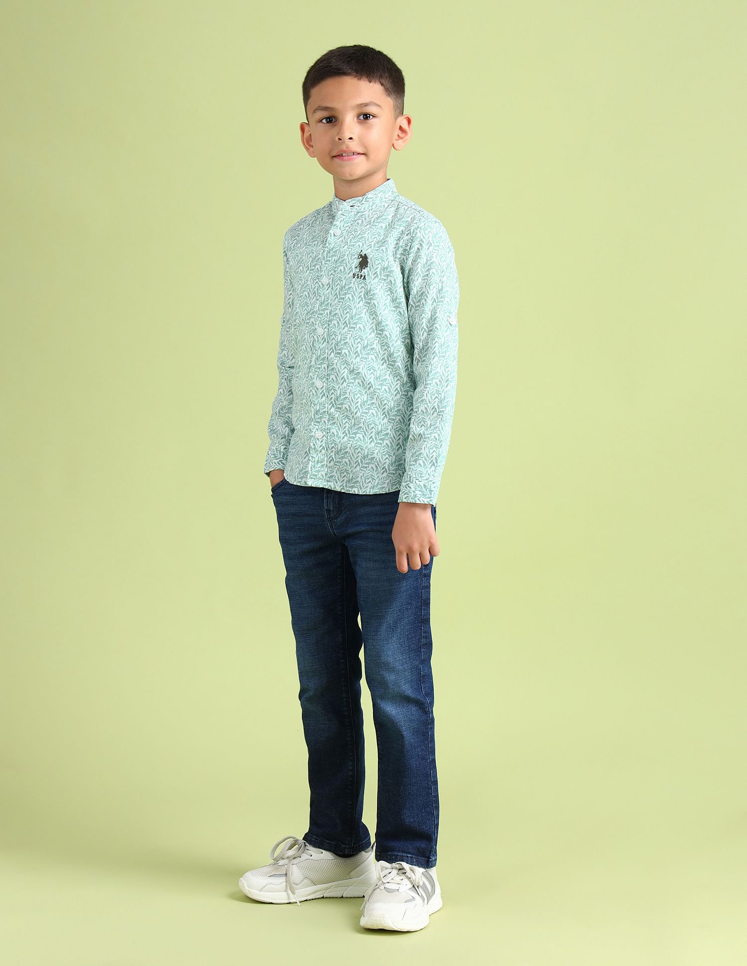 U.S. Polo Assn. Kids Regular Fit Dobby Shirt