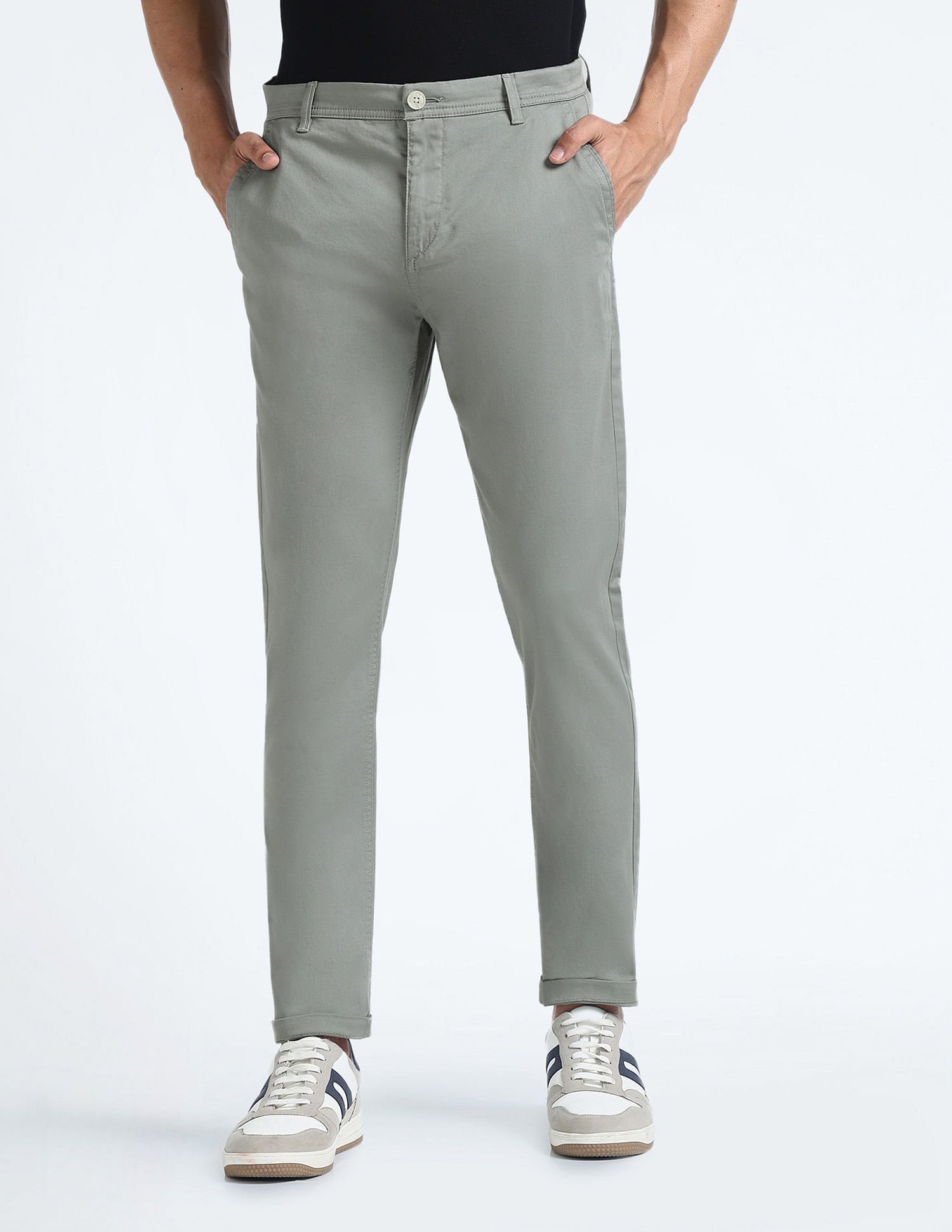 Flying Machine Slash Slim Tapered Fit Twill Chinos