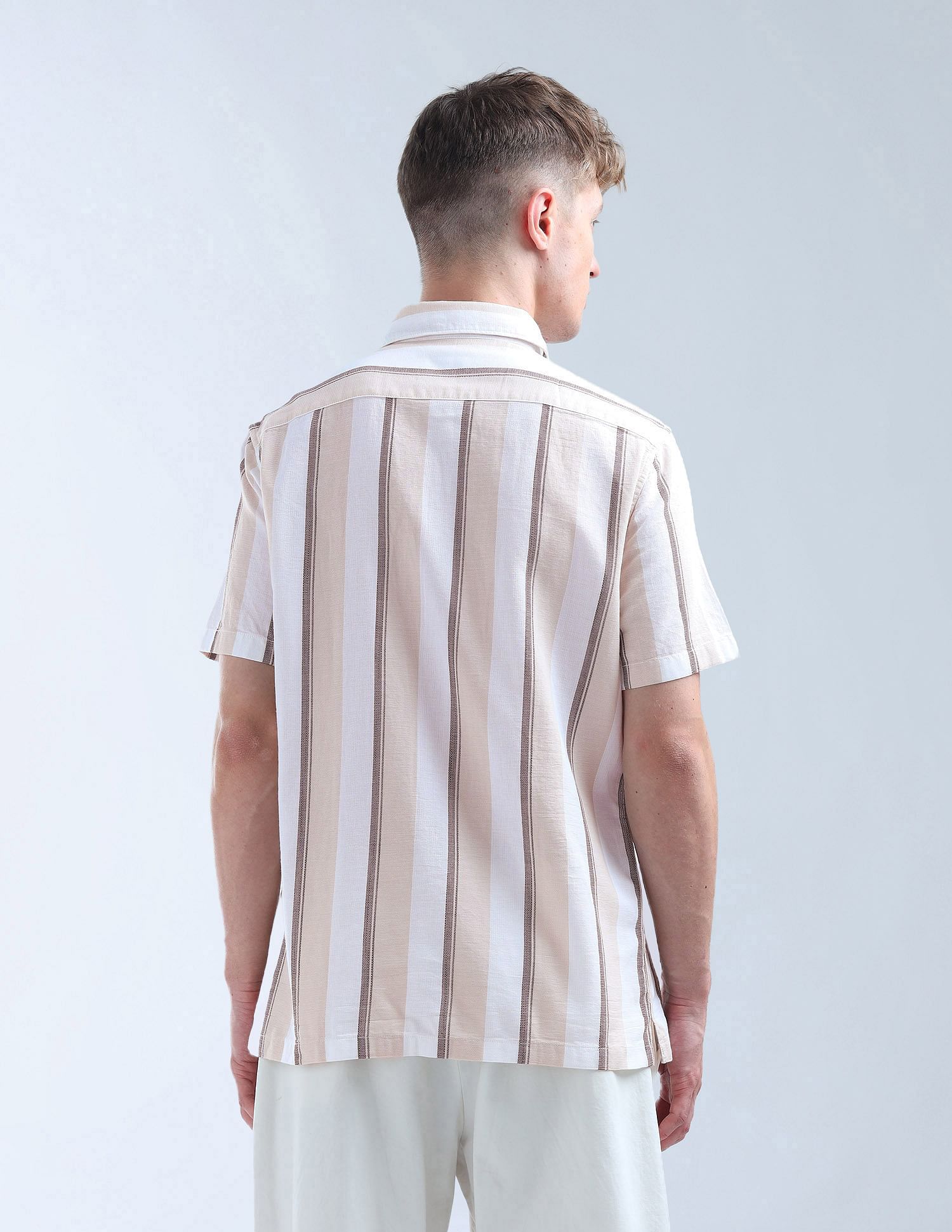 Flying Machine Vertical Striped Color Of Home Shirt