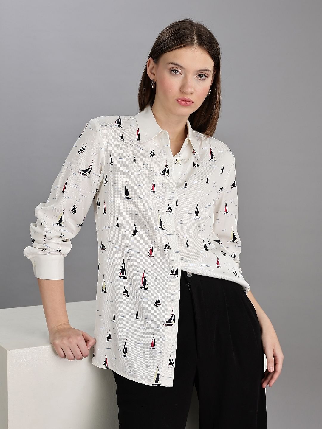 Tommy Hilfiger Printed Regular-Fit Viscose Shirt
