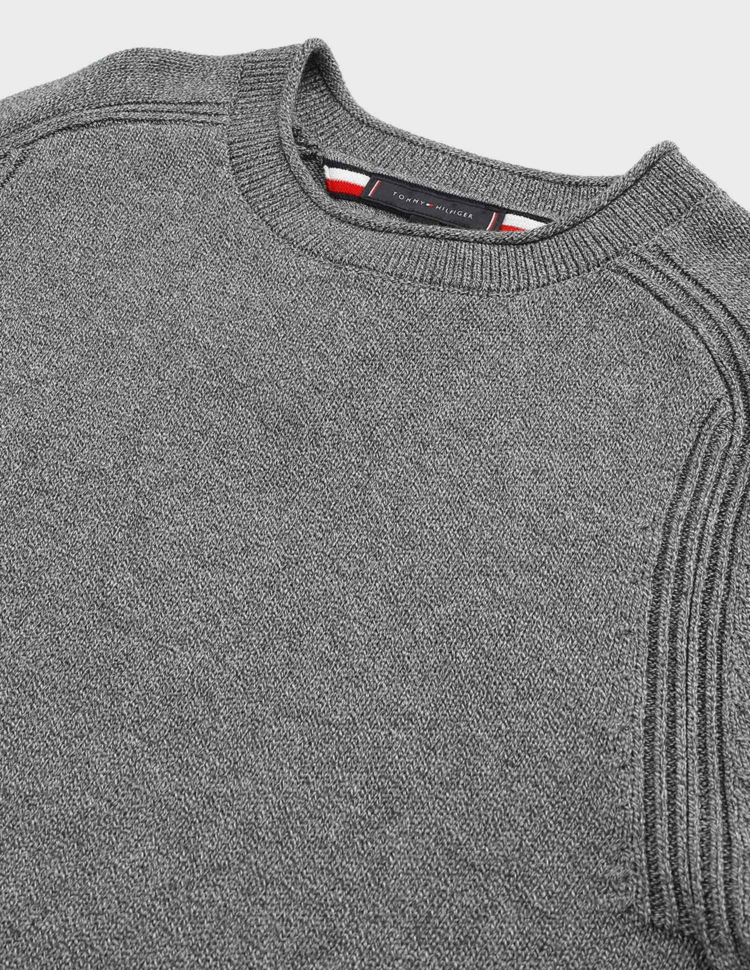 Tommy Hilfiger Mouline Fisherman Crew Neck Sweater