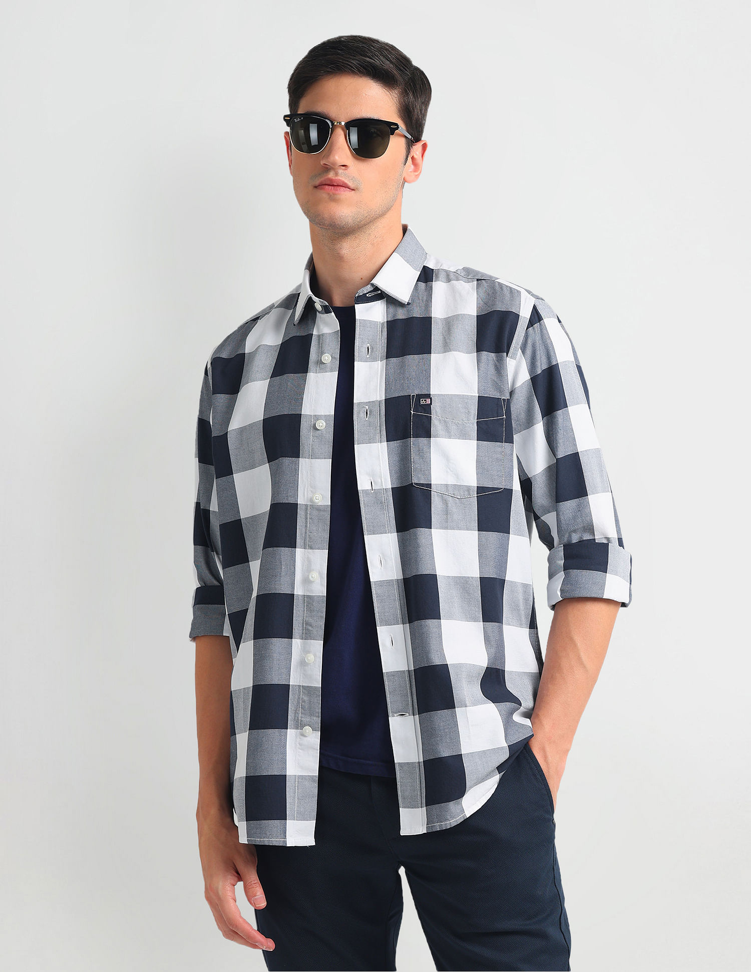 Arrow Sports Manhattan Slim Fit Cotton Shirt