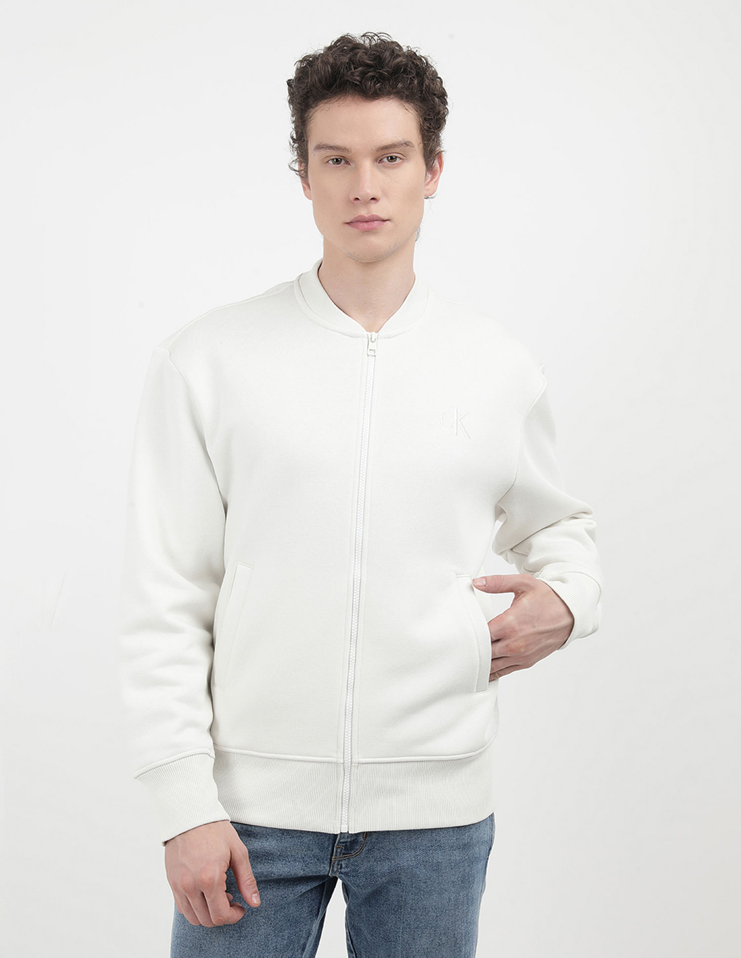 Calvin Klein Monologo Applique Sustainable Sweatshirt