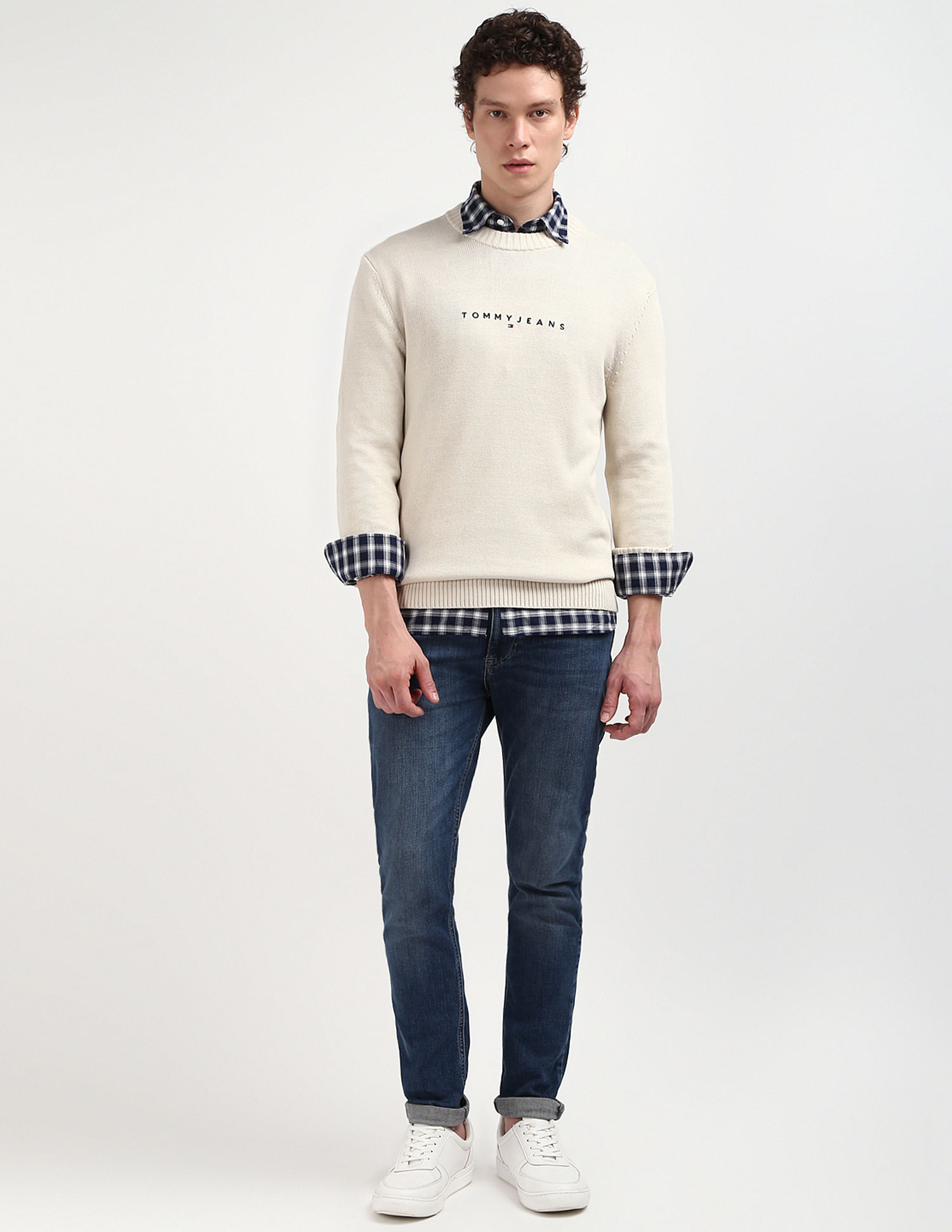 Tommy Hilfiger Slim Linear Logo Sweater