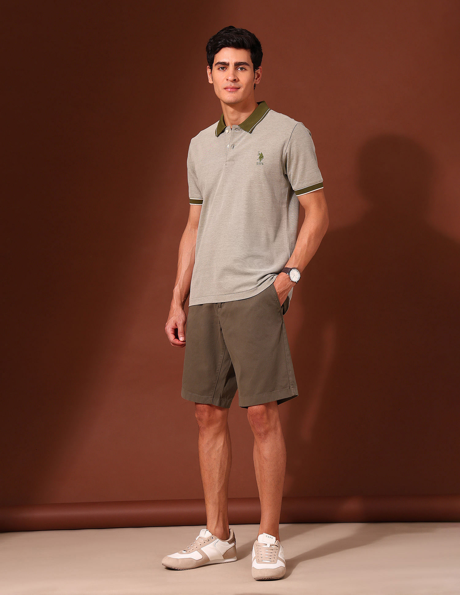 U.S. Polo Assn. Solid Working Holiday Polo Shirt