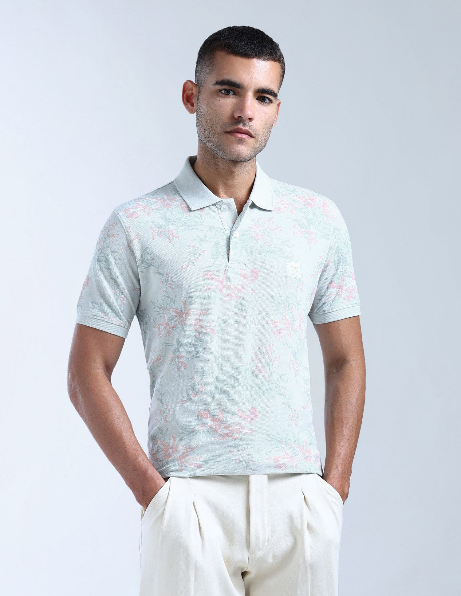 Flying Machine All-Over Regular Fit Polo Shirt