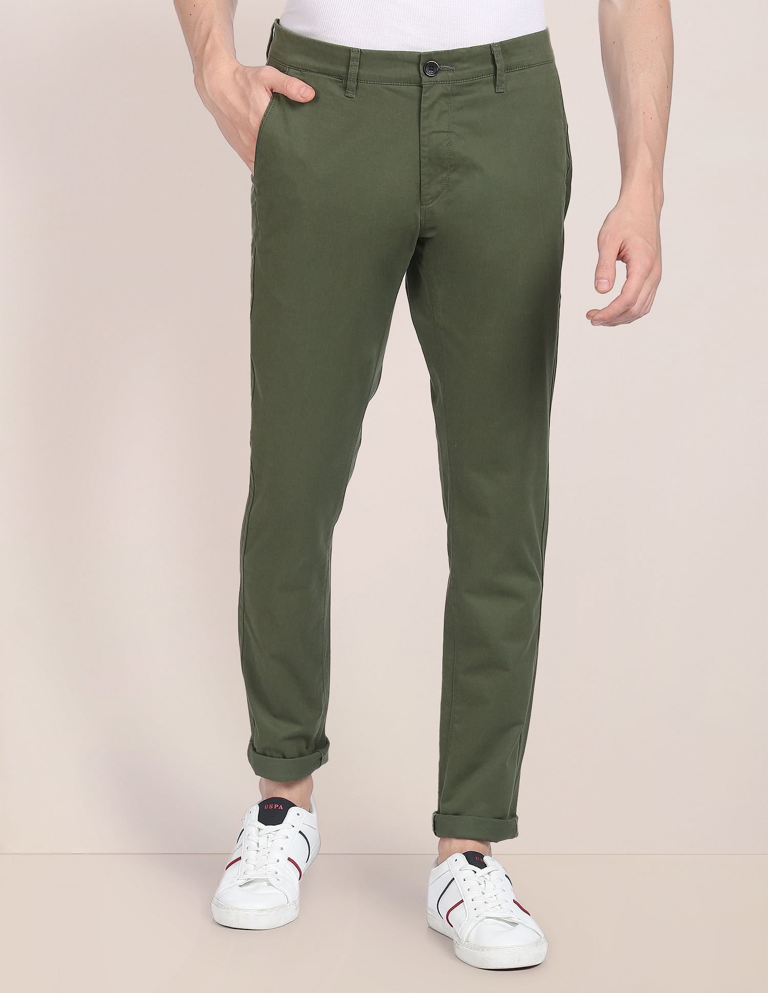 U.S. Polo Assn. Austin Trim Fit Stretch Trousers