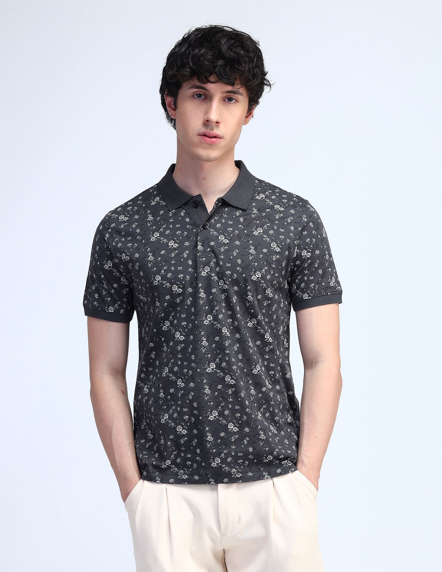 Flying Machine Cotton Regular Fit Polo Shirt