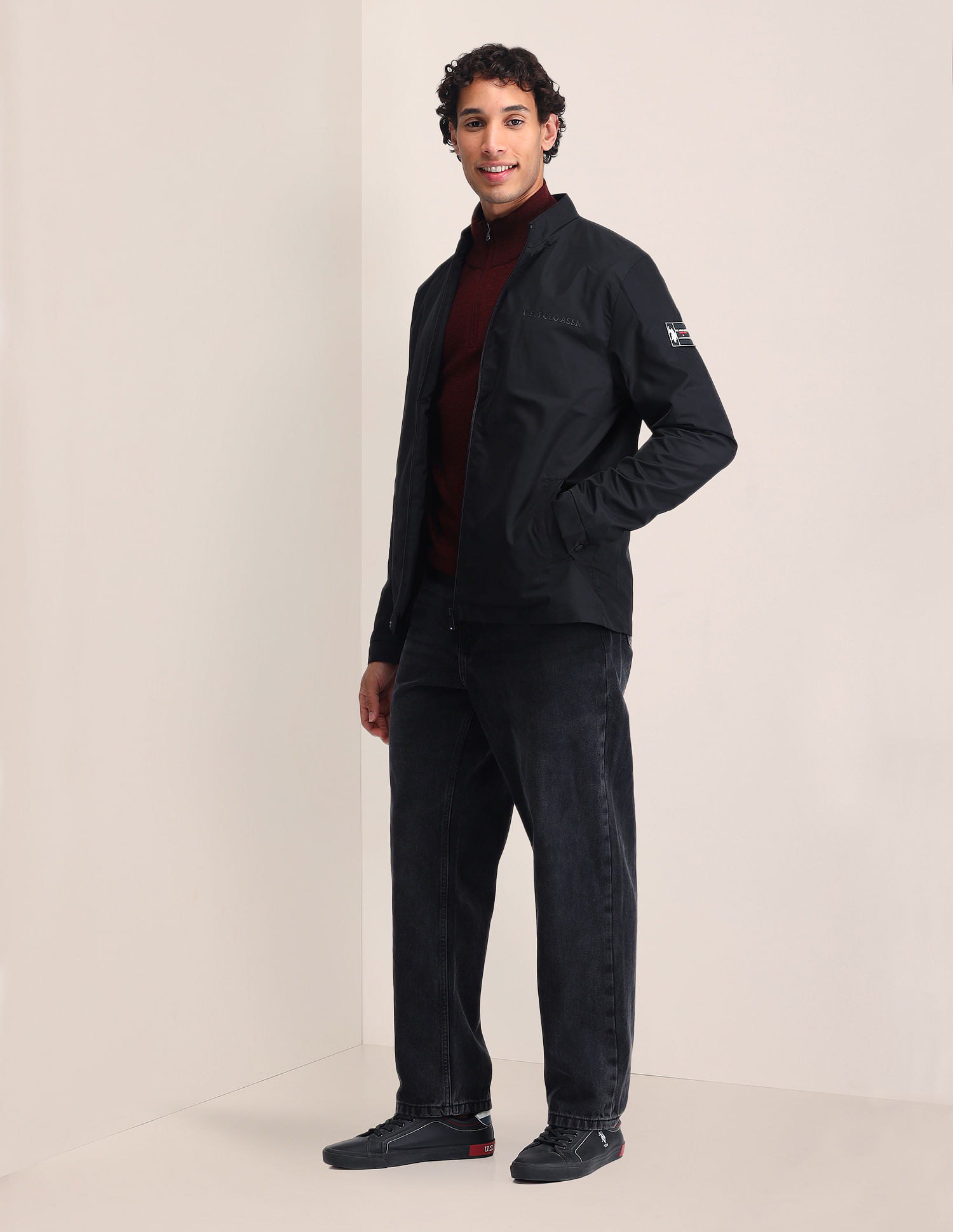 U.S. Polo Assn. Regular Fit Solid Casual Jacket