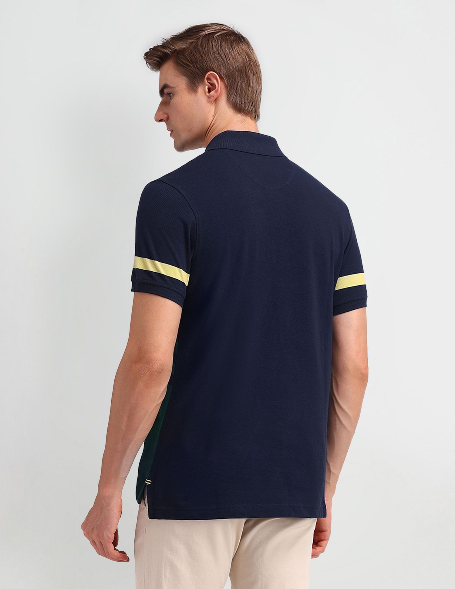 Arrow Sport Horizontal Striped Regular Polo Shirt