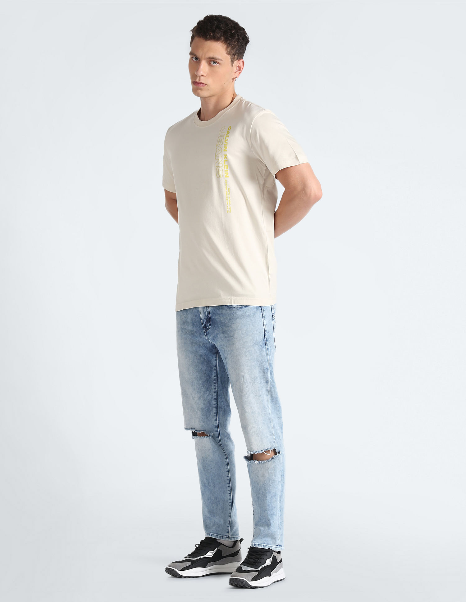 Calvin Klein Transitional Cotton Brand Print T-Shirt