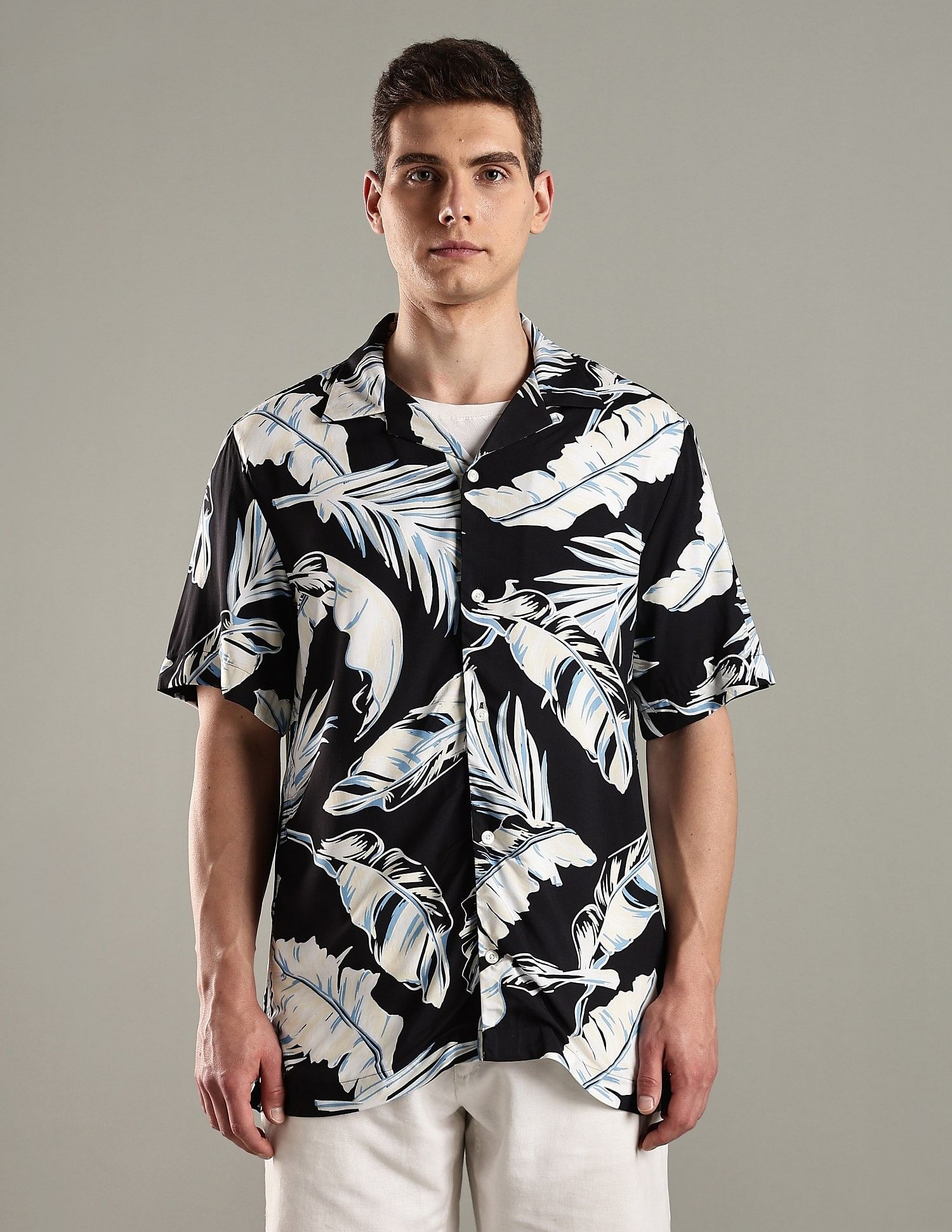 Tommy Hilfiger Printed Regular Fit Viscose Shirt
