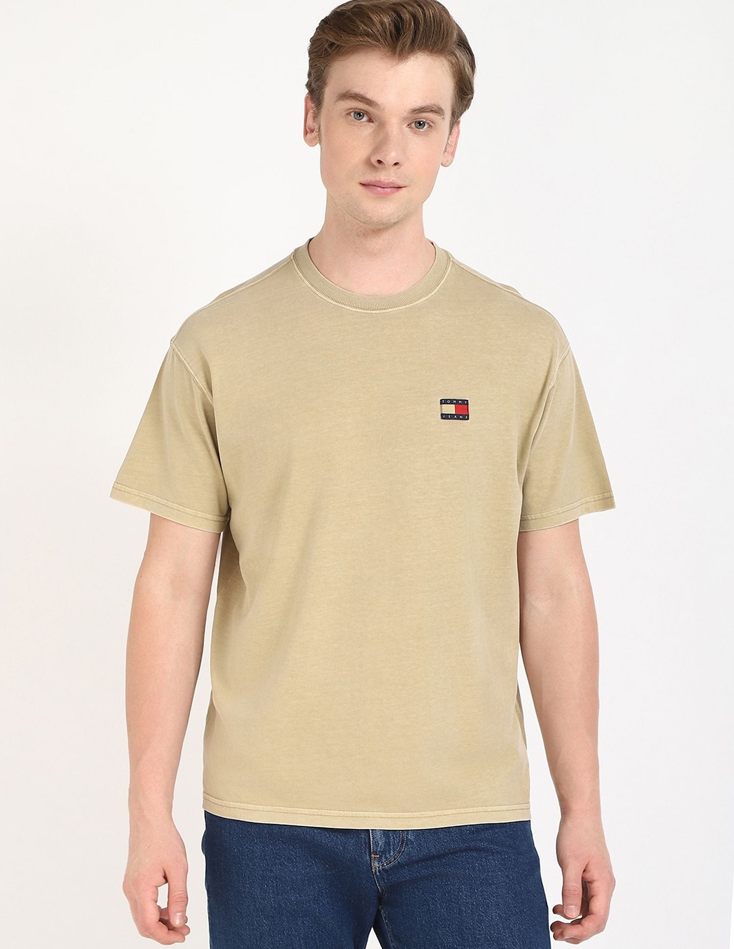 Tommy Hilfiger Solid Relaxed-Fit Cotton T-Shirt
