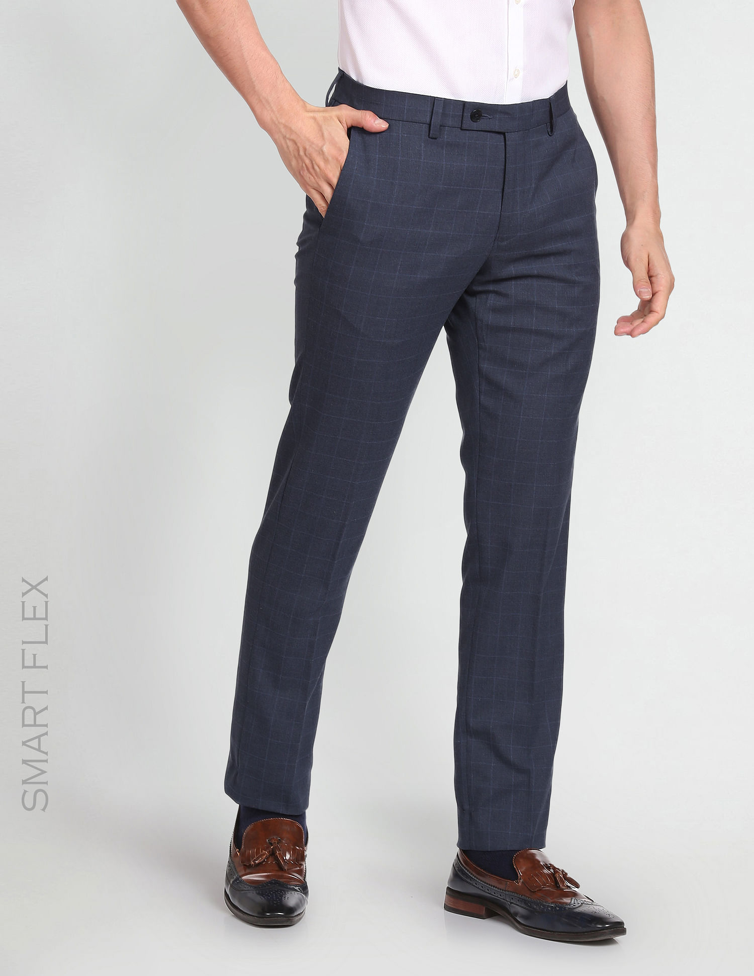 Buy Black Trousers & Pants for Men by Arrow Newyork Online | Ajio.com