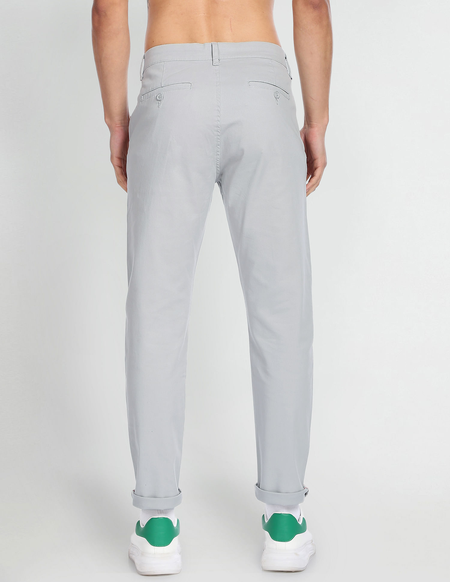 Flying Machine Twill Solid Trousers