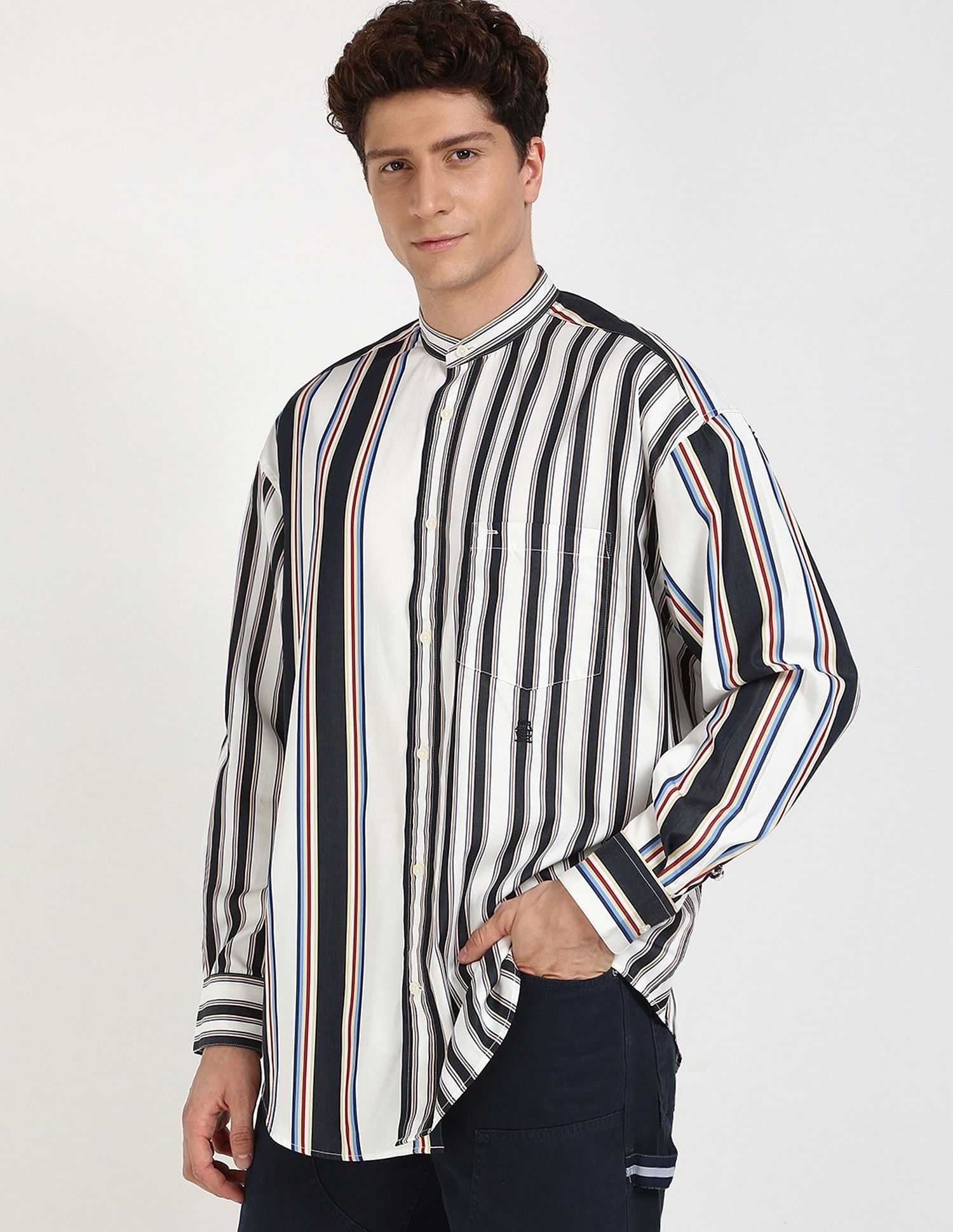 Tommy Hilfiger Striped Regular-Fit Cotton Shirt
