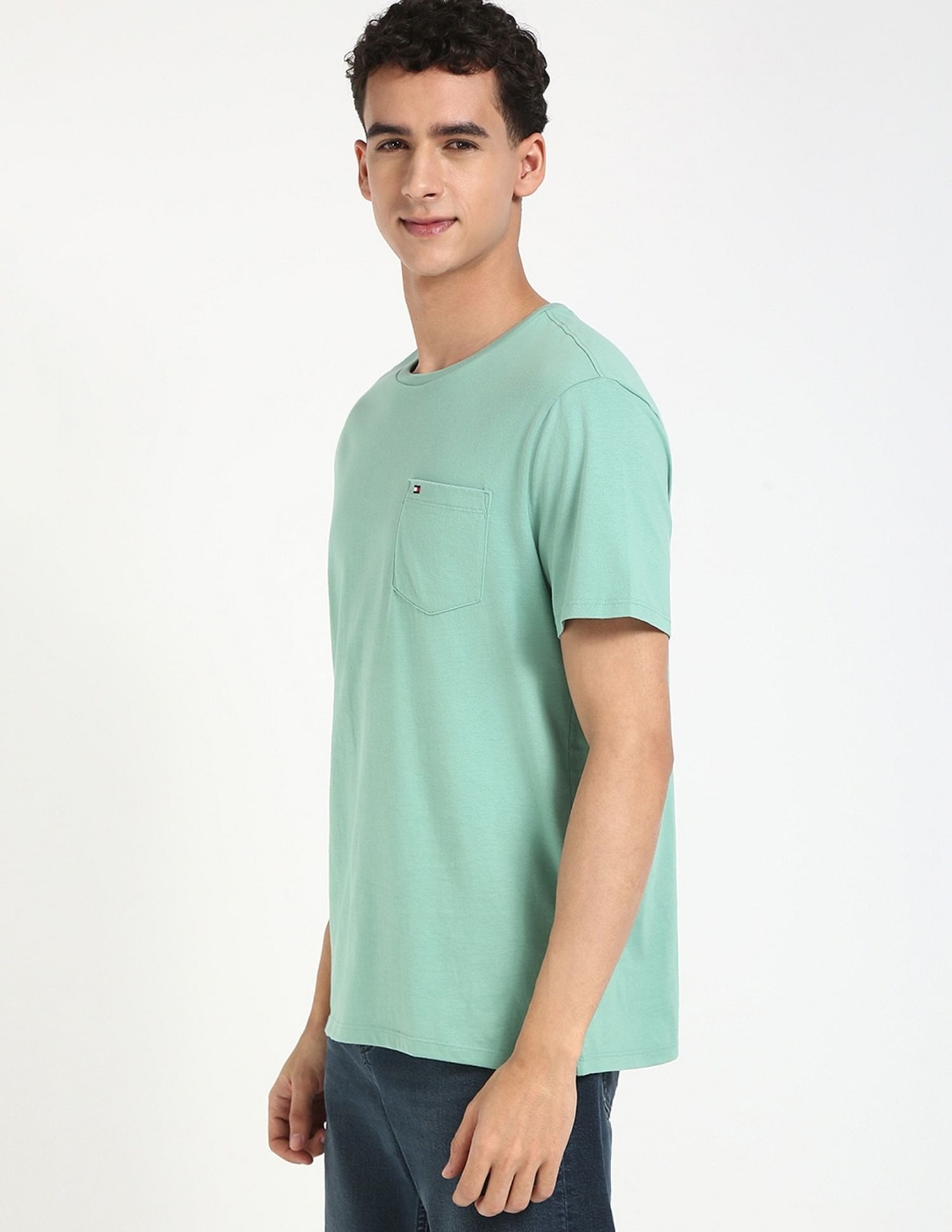 Tommy Hilfiger Solid Regular-Fit Cotton T-Shirt