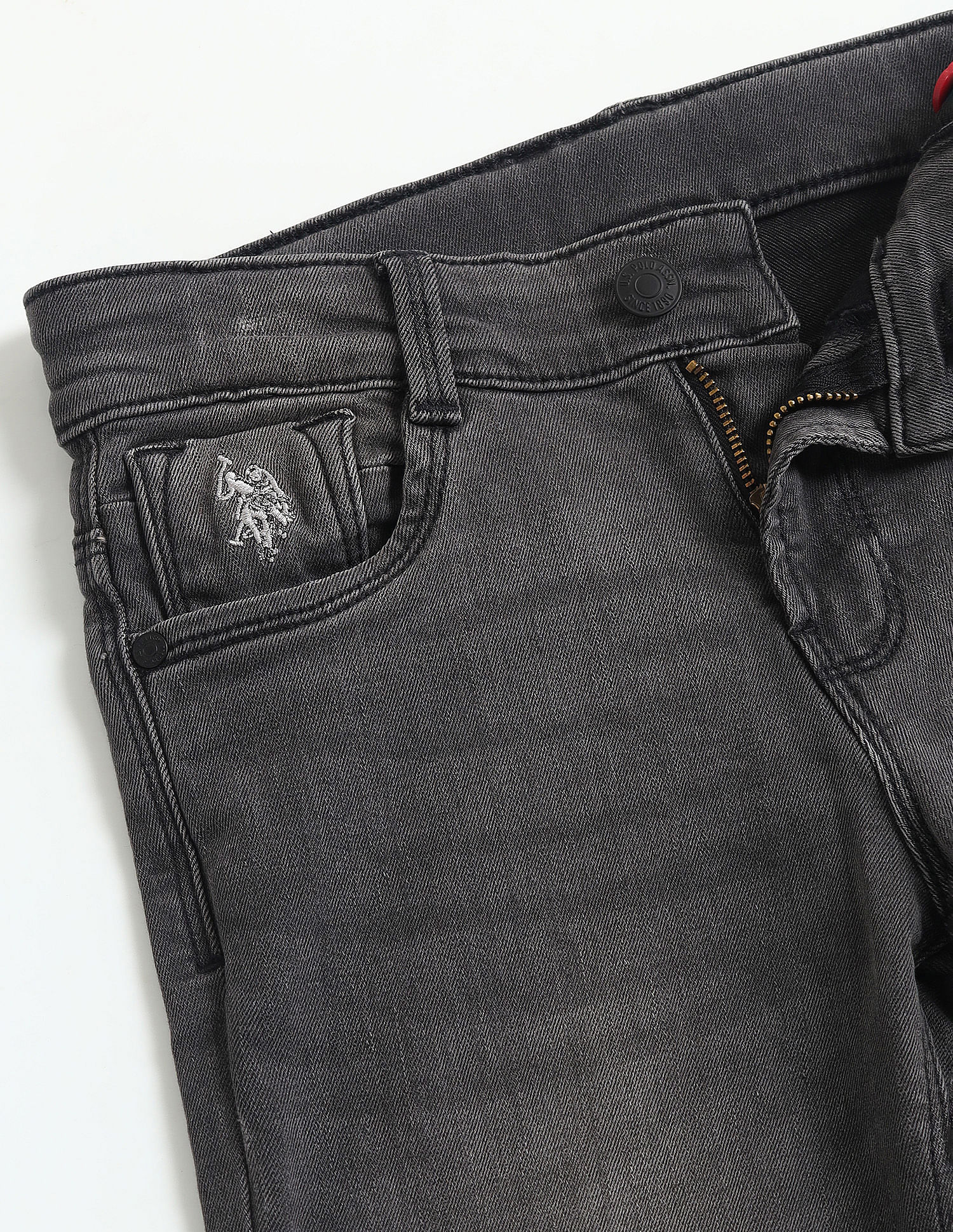 U.S. Polo Assn. Kids Boys Boot Cut Grey Jeans