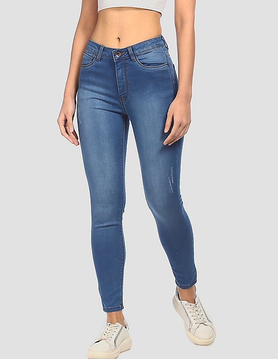 Flying Machine Women High Rise Veronica Skinny Fit Jeans
