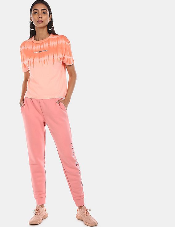 Buy Tommy Hilfiger Women Orange Summer Tie Dye T Shirt NNNOW