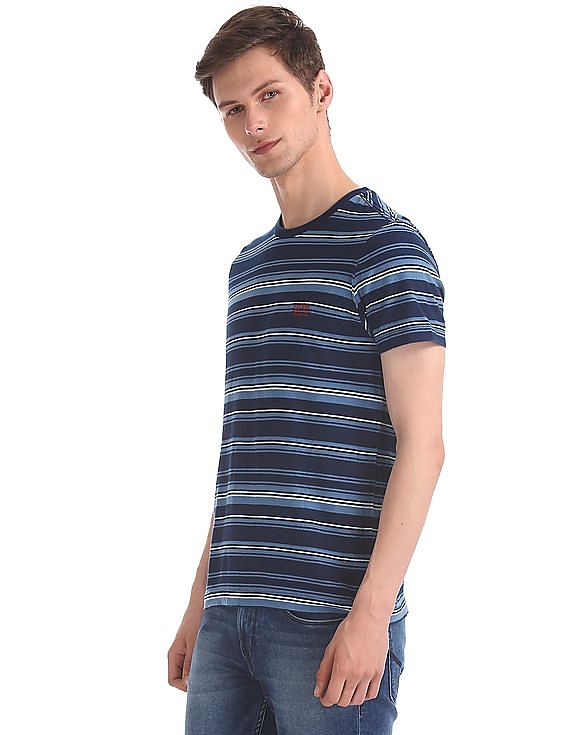 U.S. Polo Assn. Denim Co. Crew Neck Horizontal Stripe T-Shirt