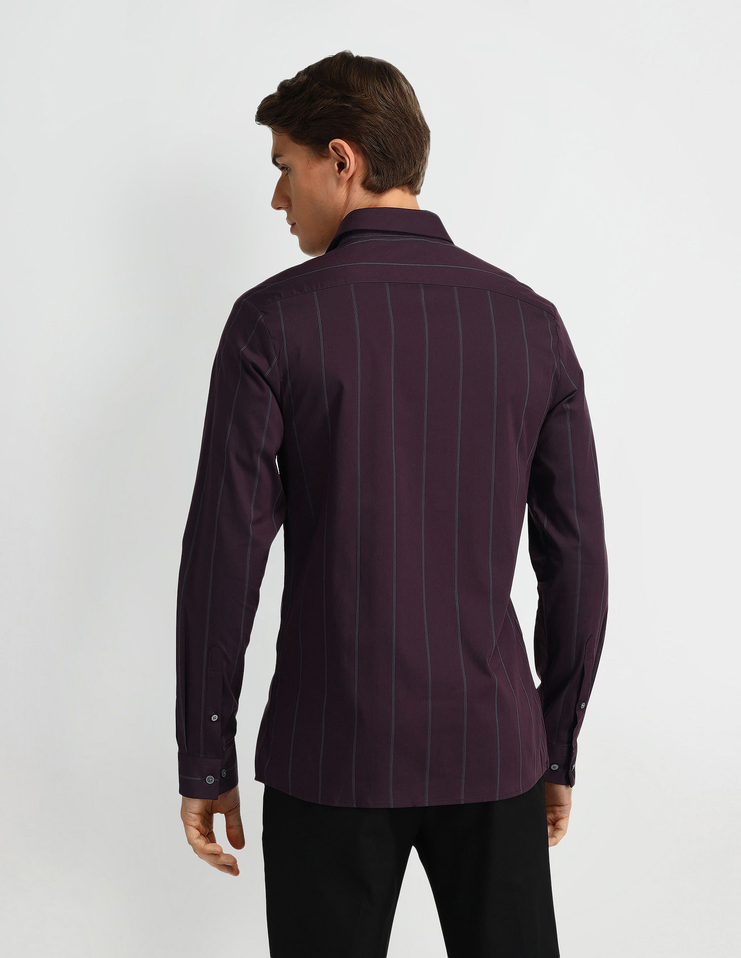 Arrow Newyork Brooklyn Ultra Slim Fit Vertical Striped Shirt