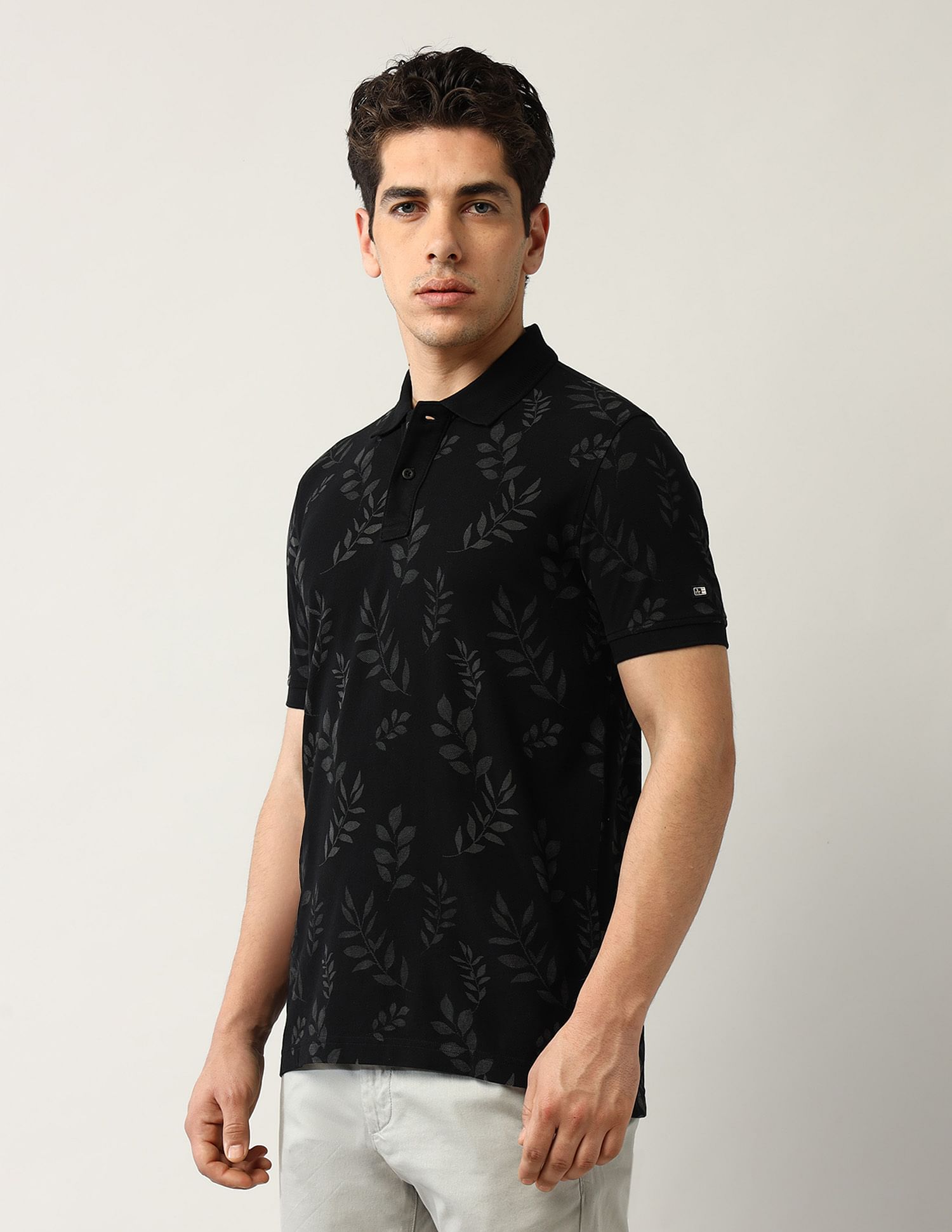 Arrow Sport Tropical Printed Spring Sorbet Polo Shirt