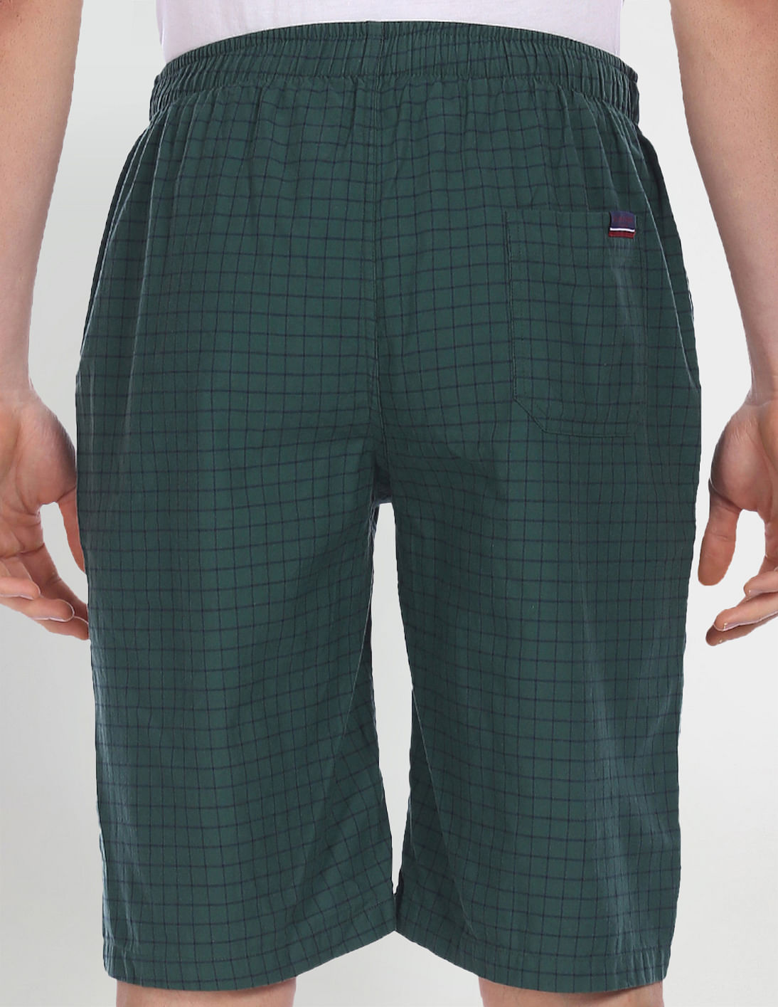 USPA Innerwear Pure Cotton Checked I692 Bermudas - Pack Of 1