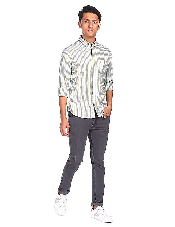 U.S. Polo Assn. Button Down Striped Casual Shirt