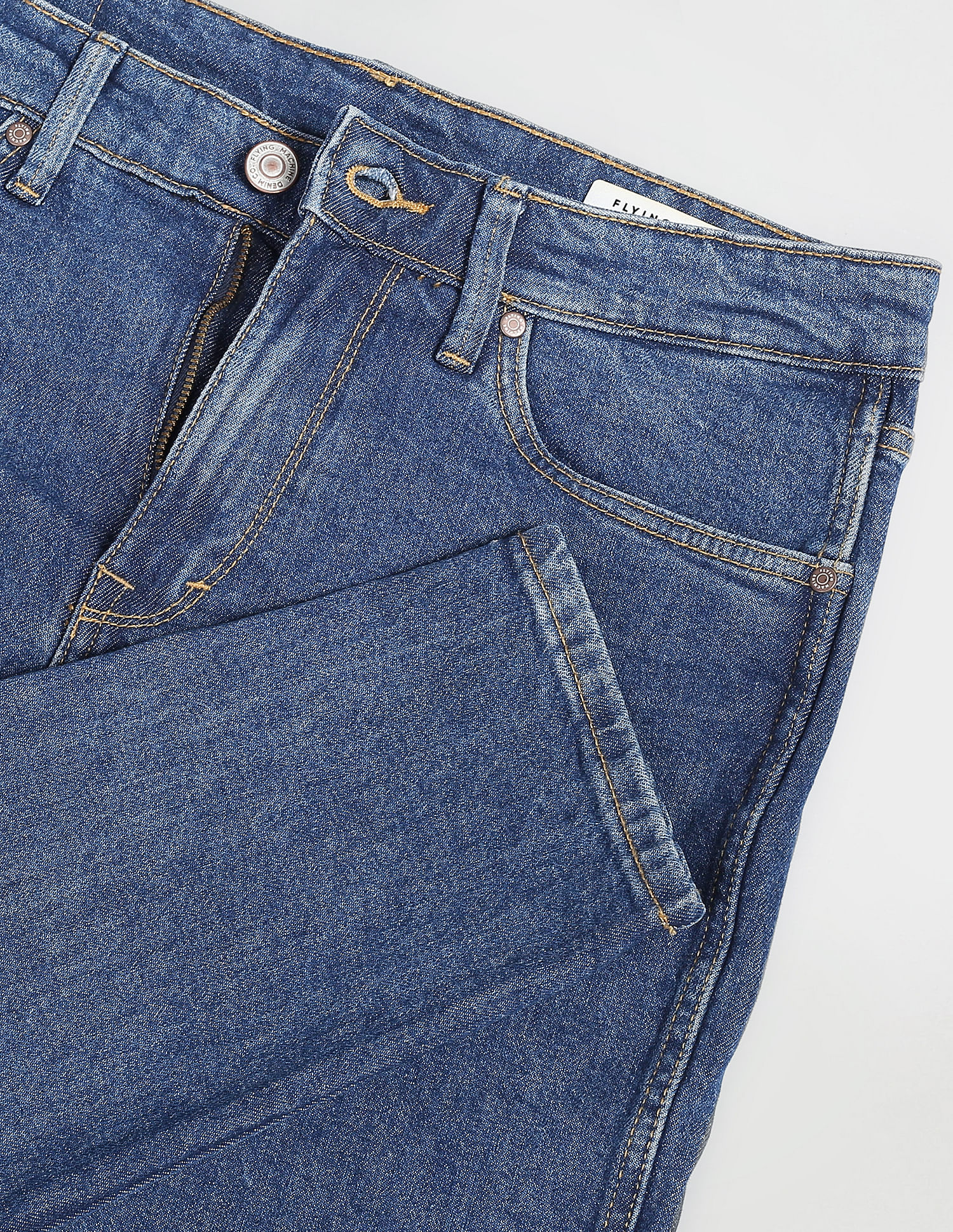 Flying Machine Rinsed Slim Fit 90s Vintage Jeans