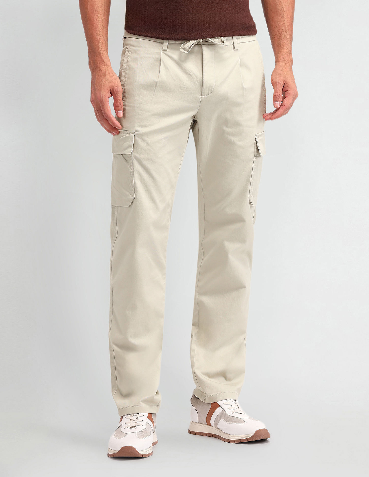 Arrow Sport Solid Regular Fit Trouser