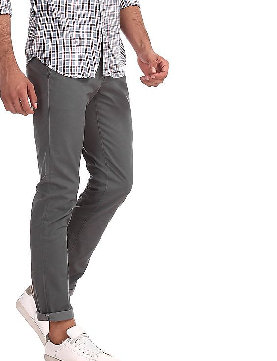 Buy Arrow Sport Men's Straight Fit Cotton Casual Trousers at Amazon.in