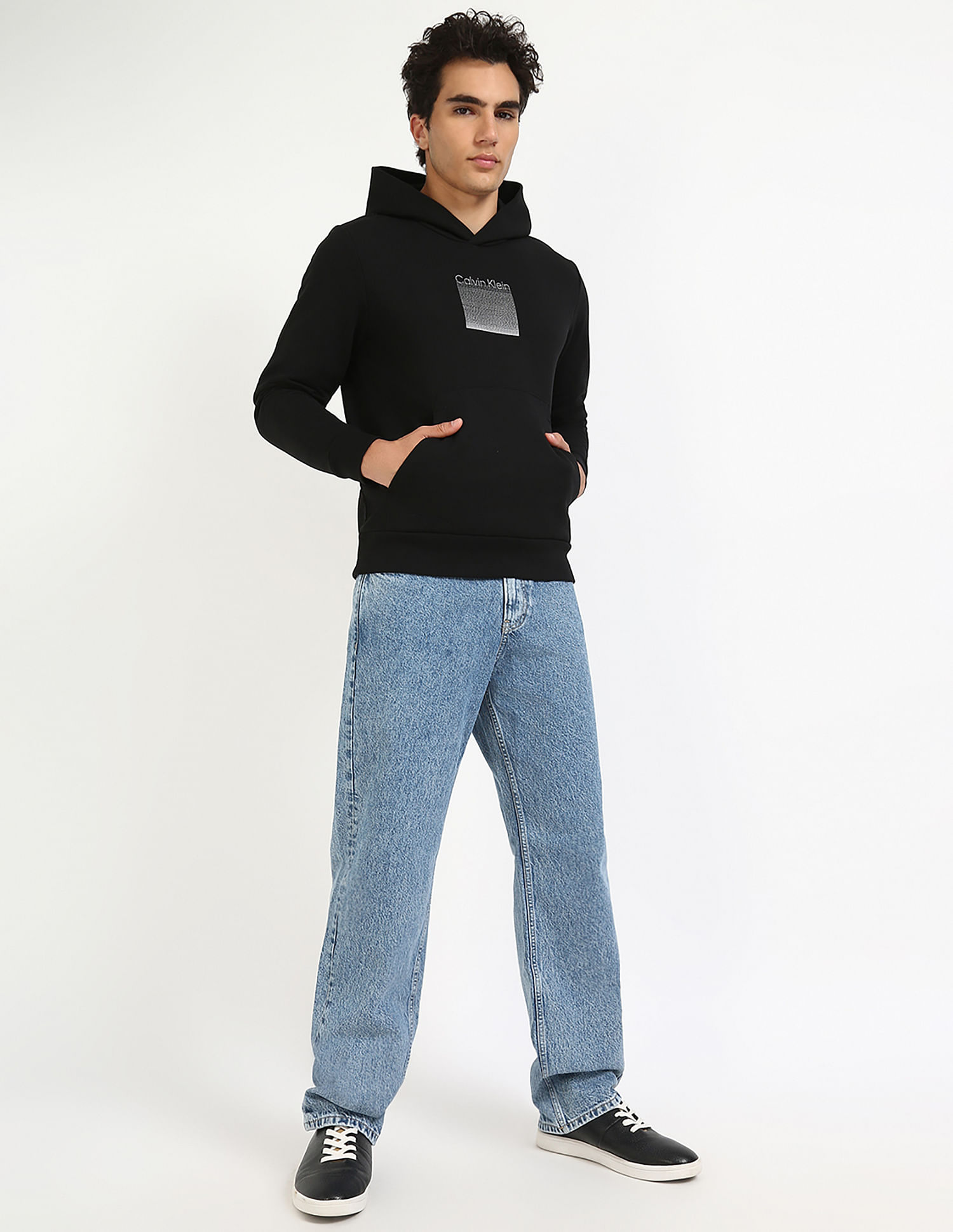 Calvin Klein Jeans Logo Regular-Fit Cotton Sweatshirt