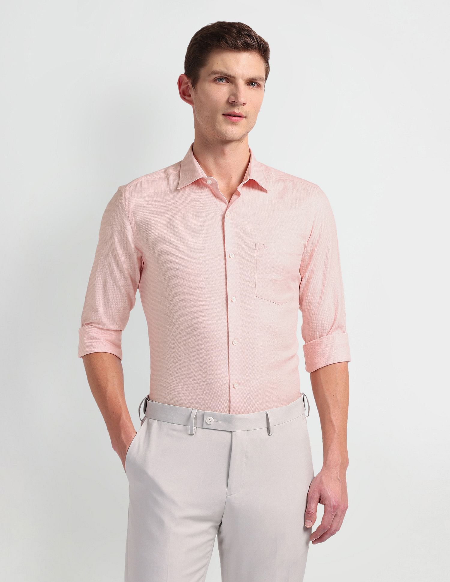 Arrow Manhattan Slim Fit Dooby Shirt