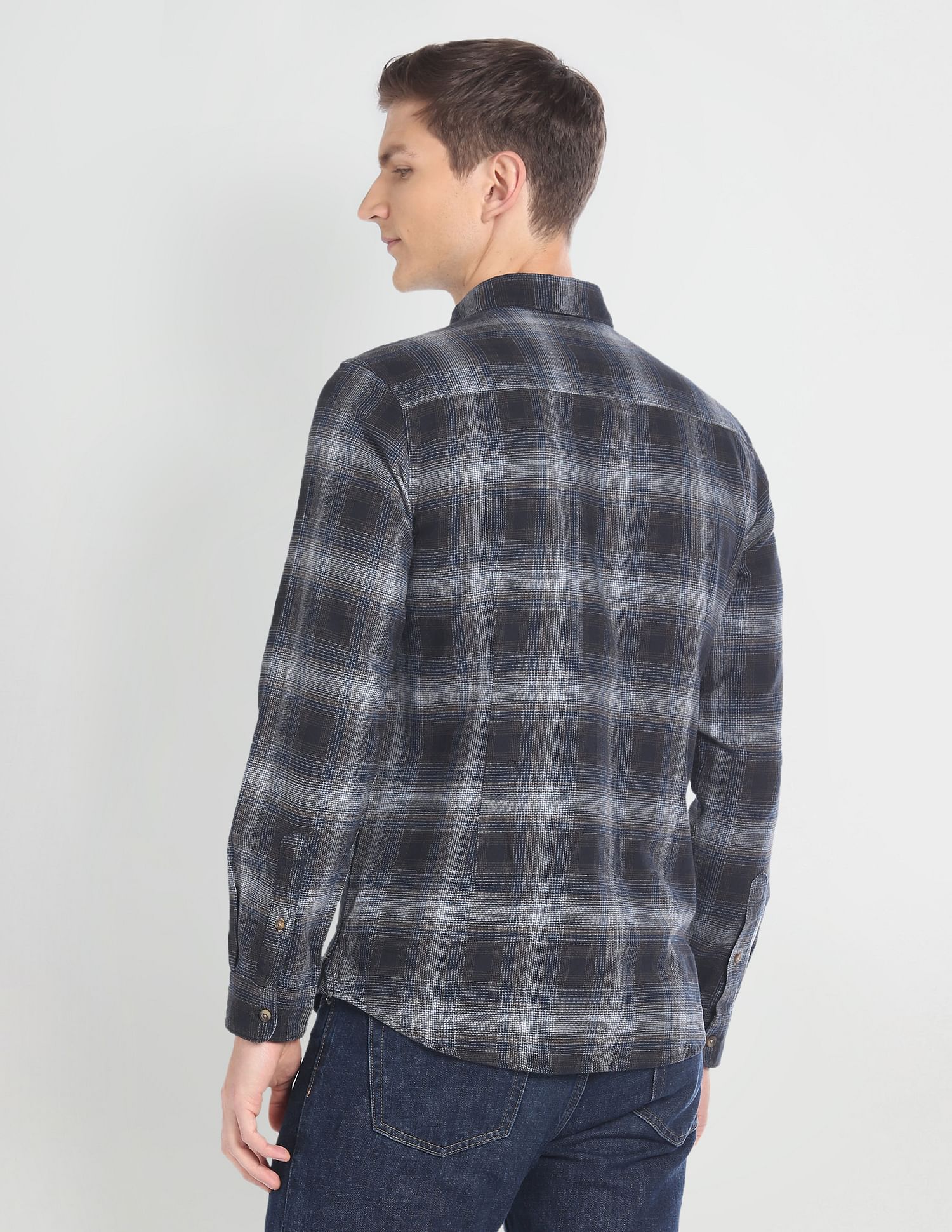 U.S. Polo Assn. Denim Co. Button Down Collar Plaid Shirt