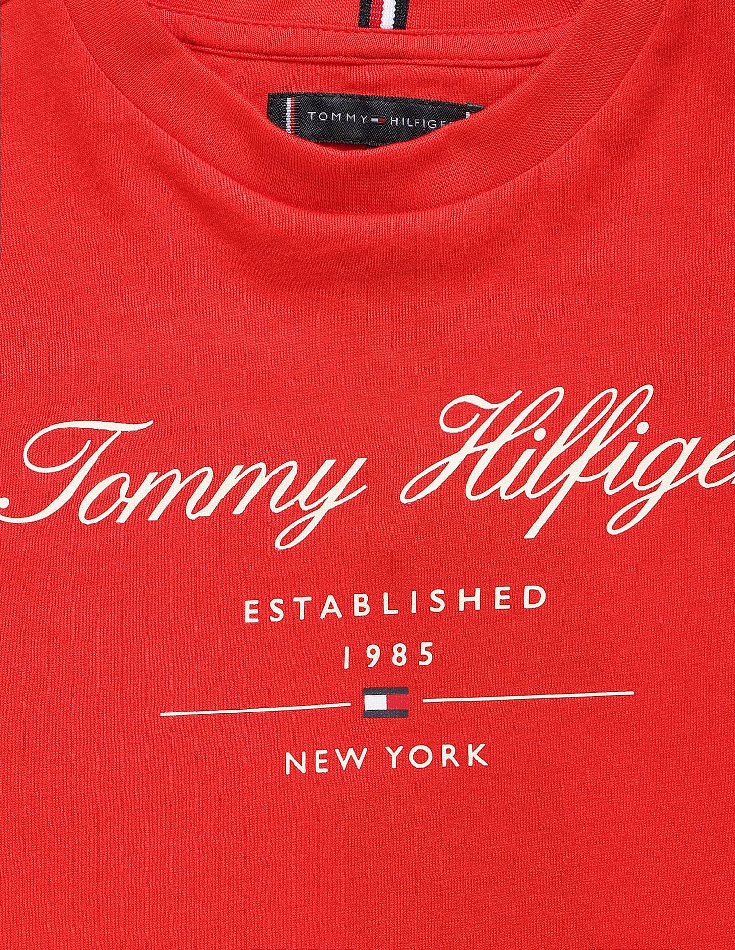 Tommy Hilfiger Kids Boys Sustainable Script Logo T-Shirt