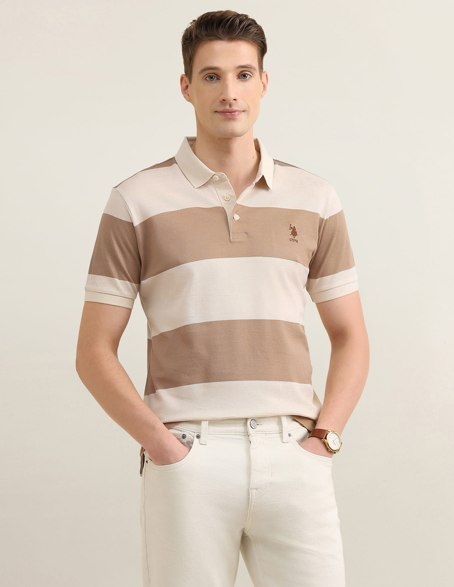 Buy U.S. Polo Assn. Horizontal Striped Sotogrande Polo Shirt