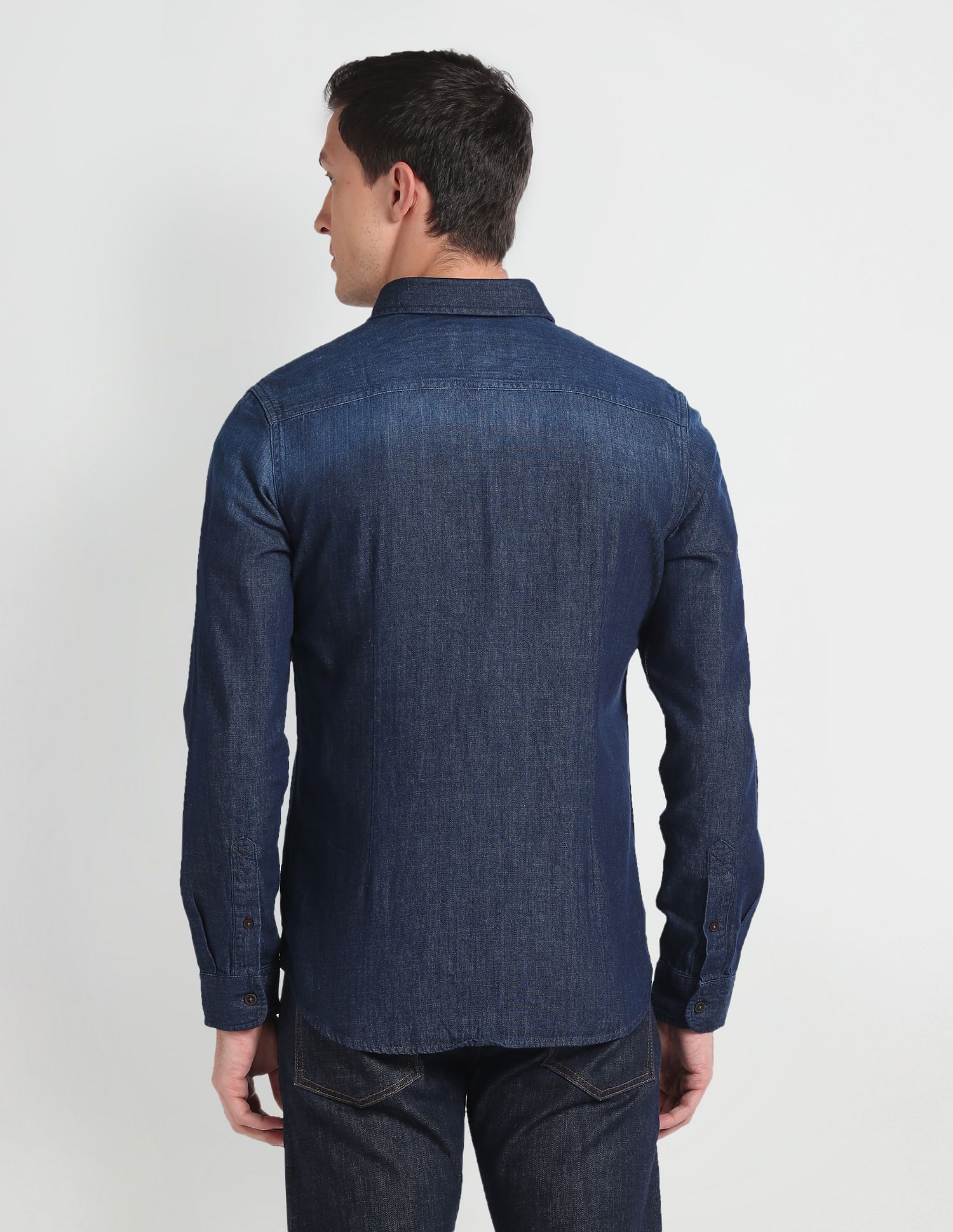 U.S. Polo Assn. Denim Co. Spread Collar Casual Denim Shirt