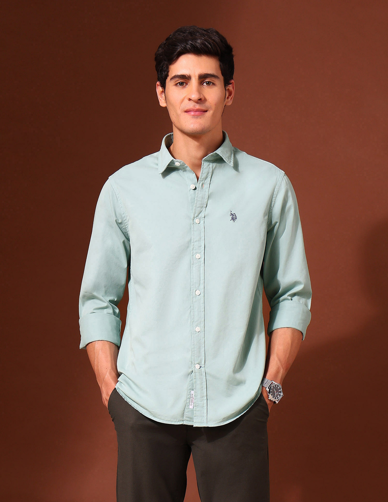 U.S. Polo Assn. Pure Cotton Tailored Fit Twill Shirt