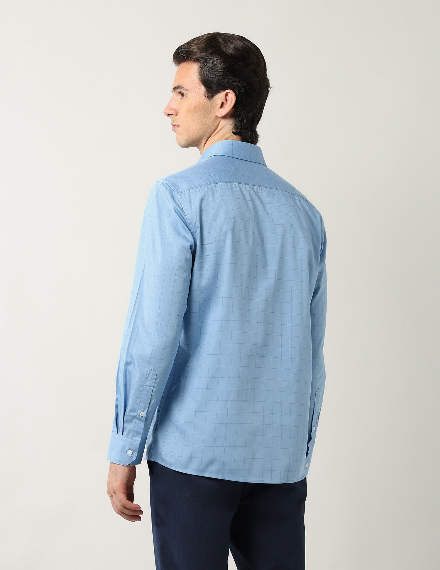 Arrow Windowpane Checked Pure Cotton Shirt