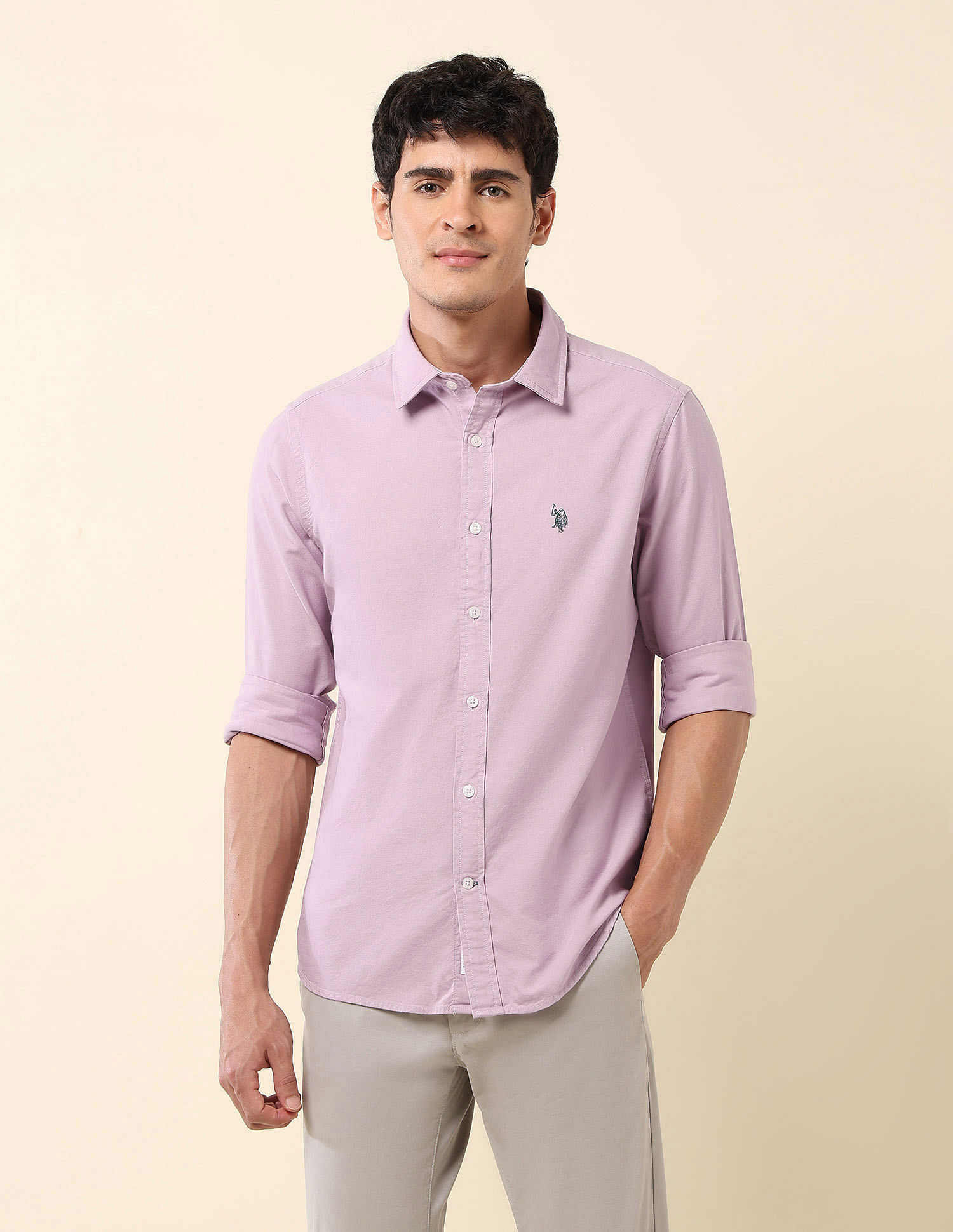 U.S. Polo Assn. Tailored Fit Pure Cotton Oxford Shirt