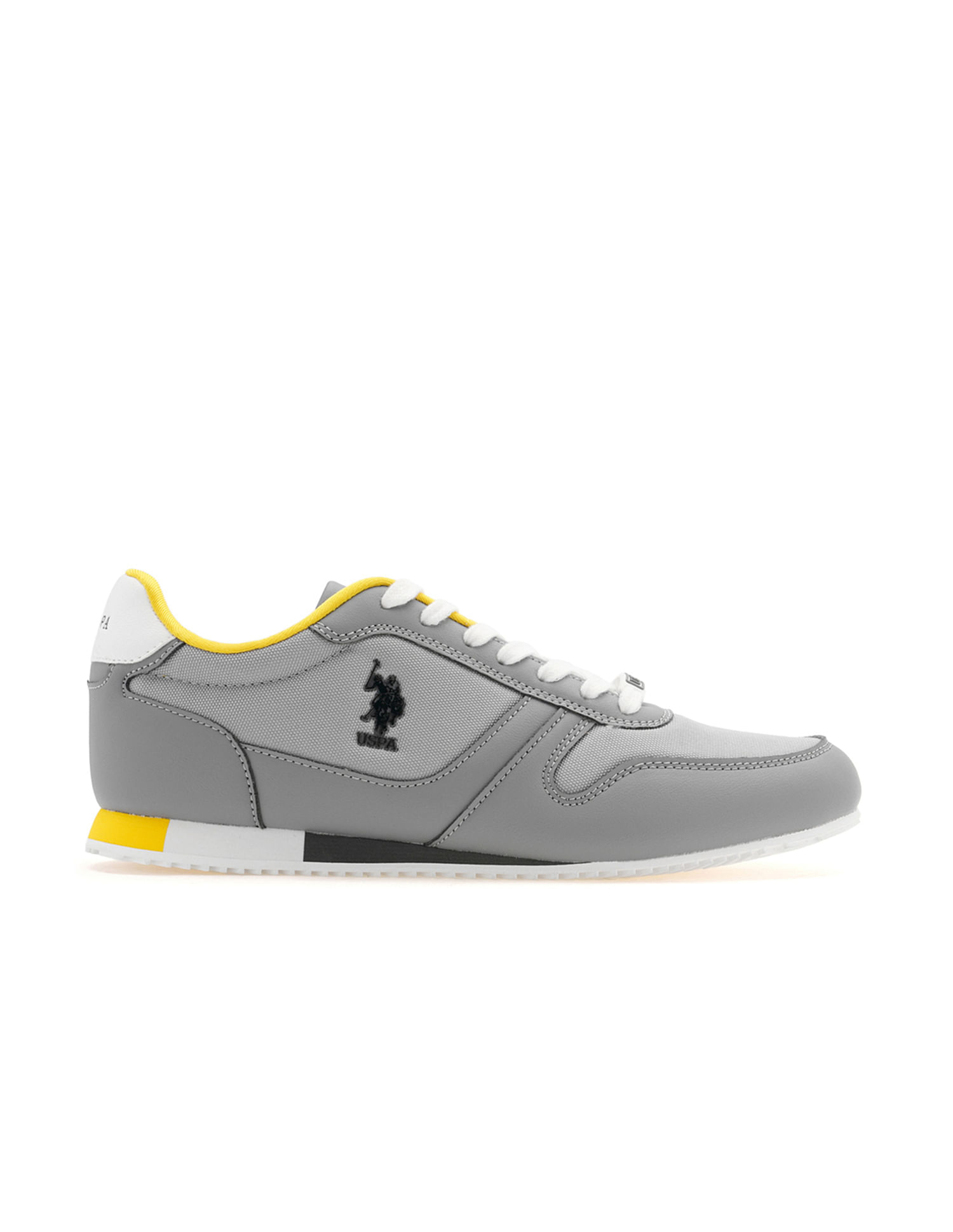 U.S. Polo Assn. Men Clemt 2.0 Grey Retro Sneakers