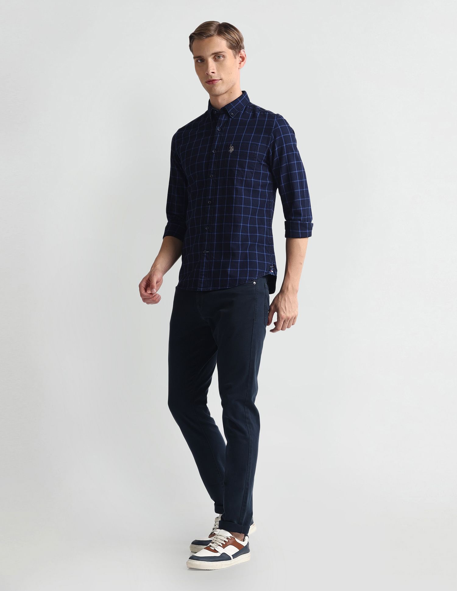 U.S. Polo Assn. Denim Co. Graph Check Twill Shirt