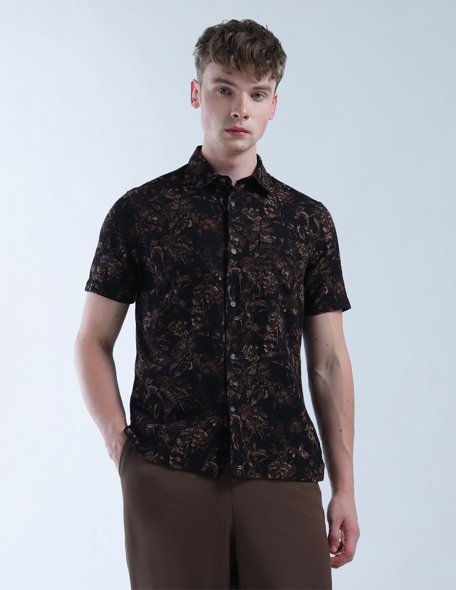 Flying Machine All Over Printed Essentials Shirt